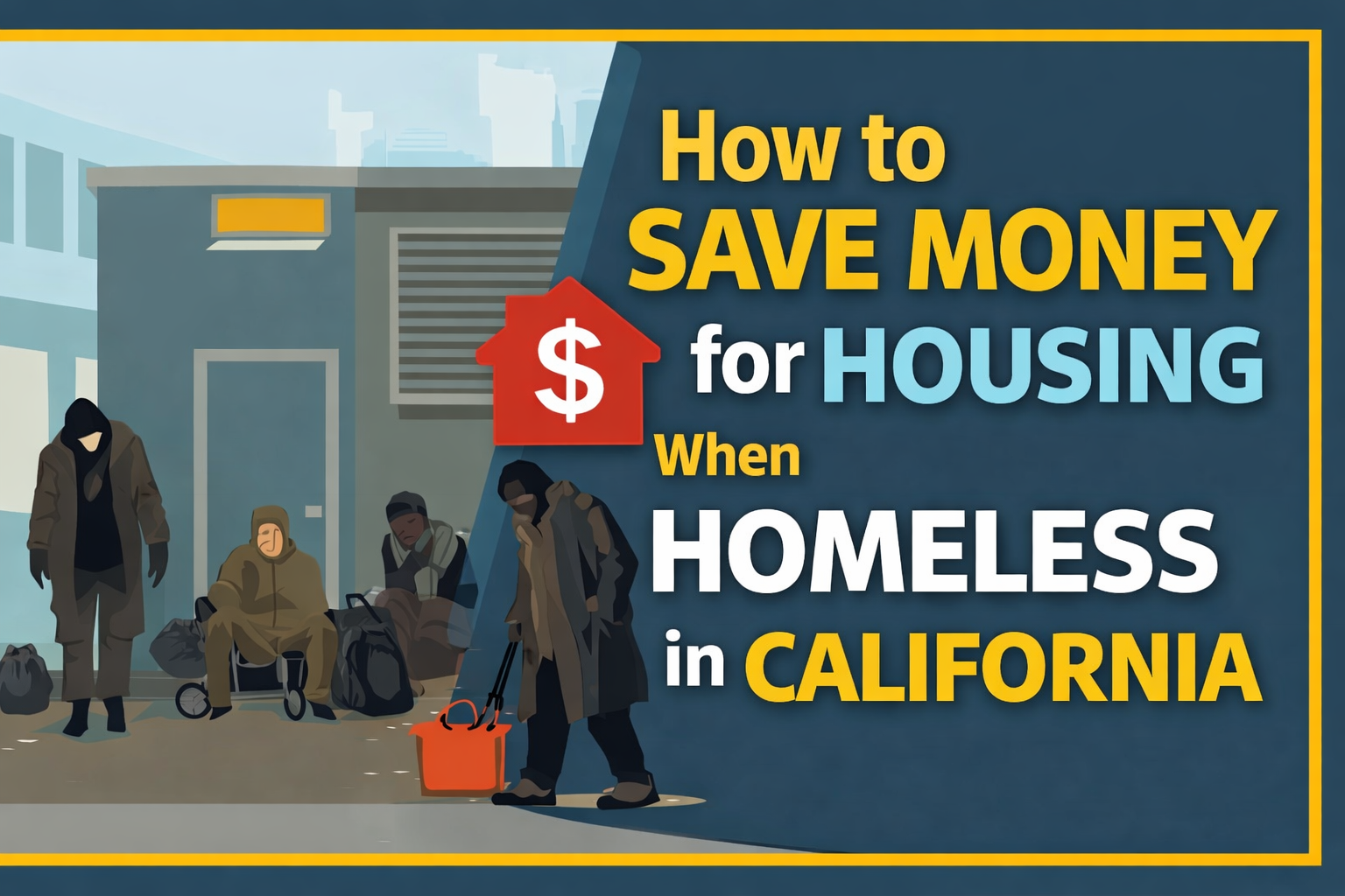 How to Save Money for Housing When Homeless in California