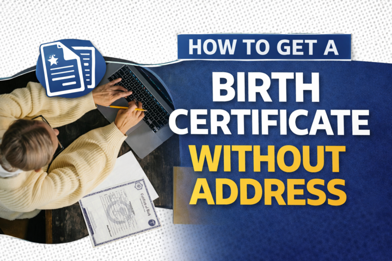 How to Get a Birth Certificate Without a Permanent Address